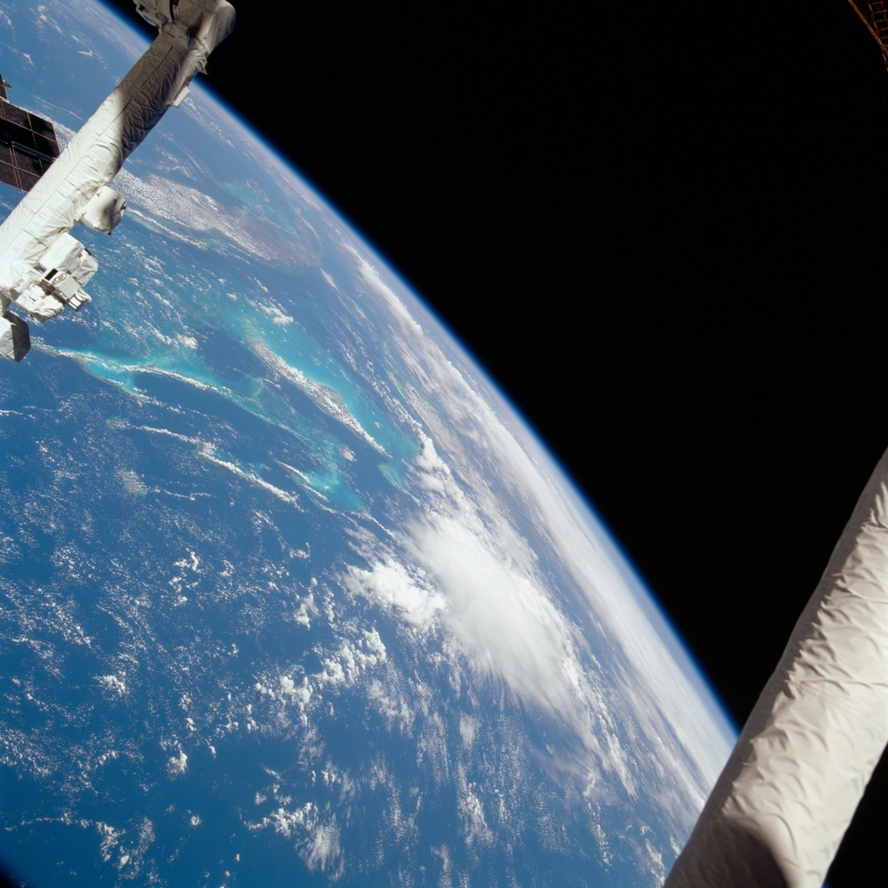 Earth observation image of the Bahamas taken during STS-100