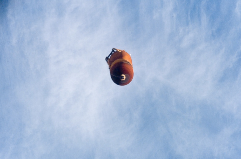 View of STS-114 External Fuel Tank during separation