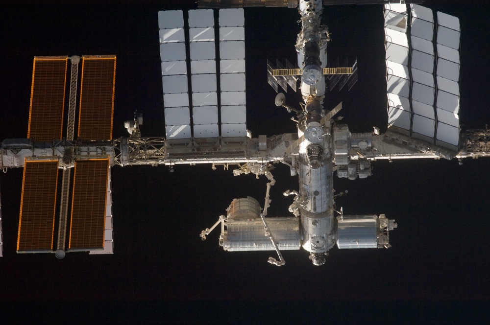 ISS during STS-119 Approach