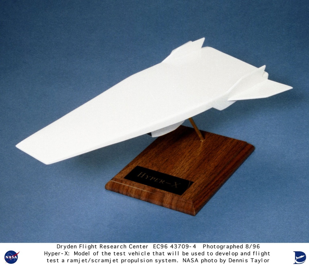 Hyper-X Vehicle Model - Top Front View