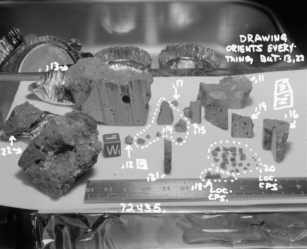 Lunar Samples - Apollo General - Rock Processing