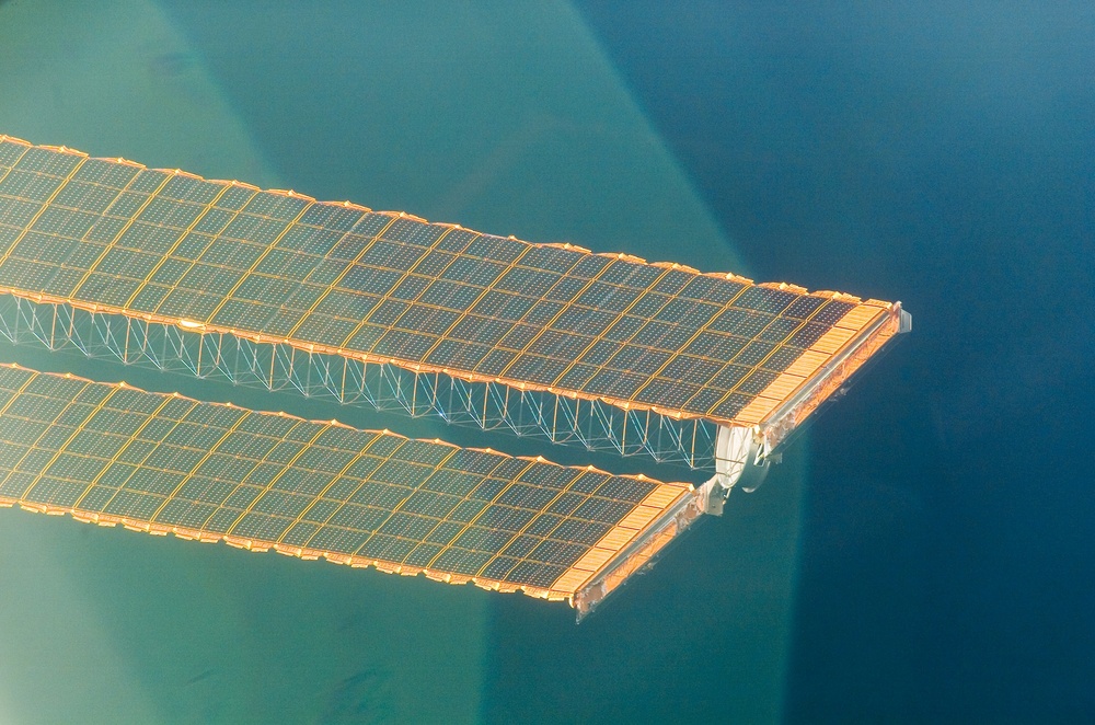 ISS during approach of the STS-115 Space Shuttle Atlantis