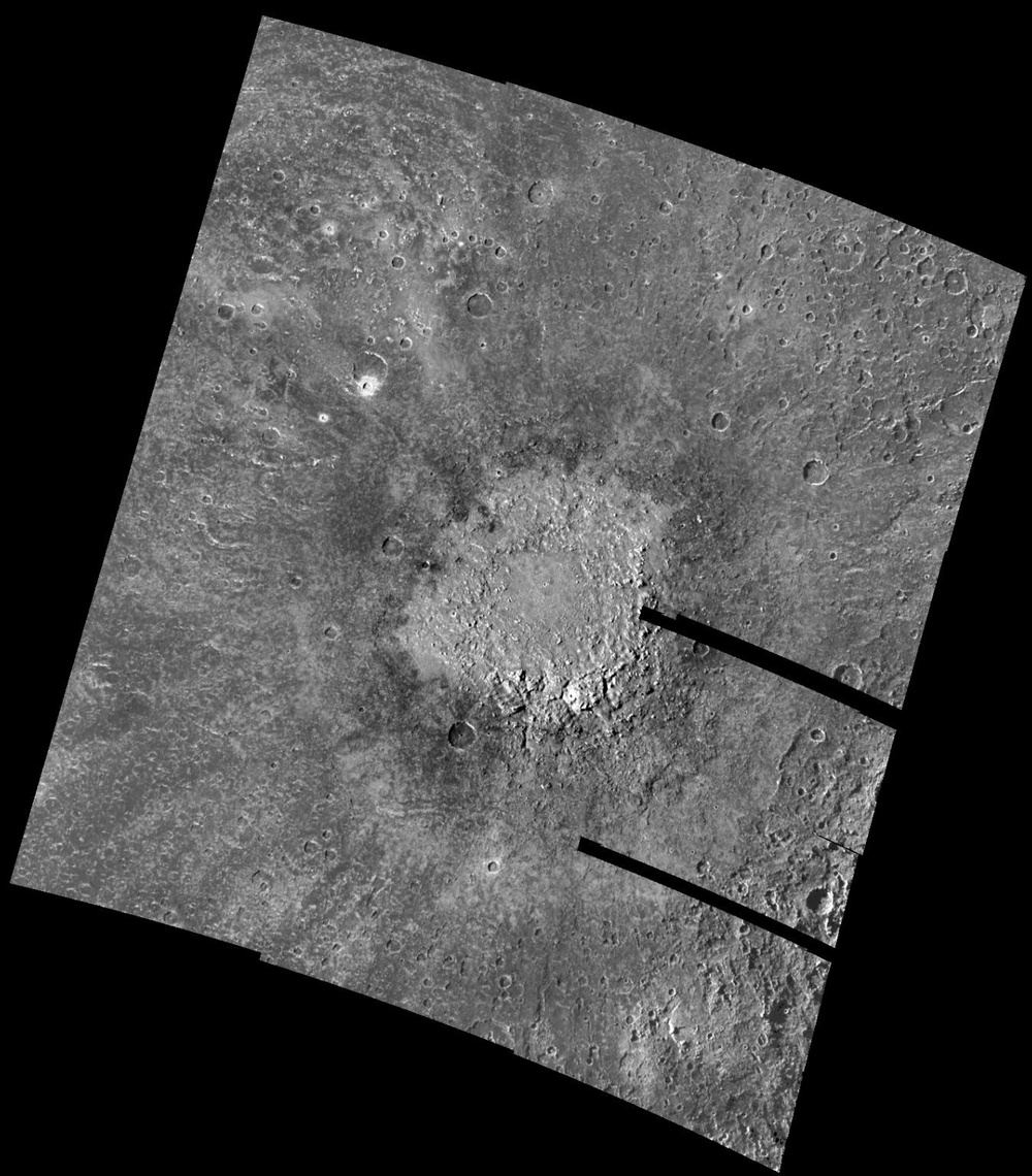 Large impact on Callisto`s southern hemisphere