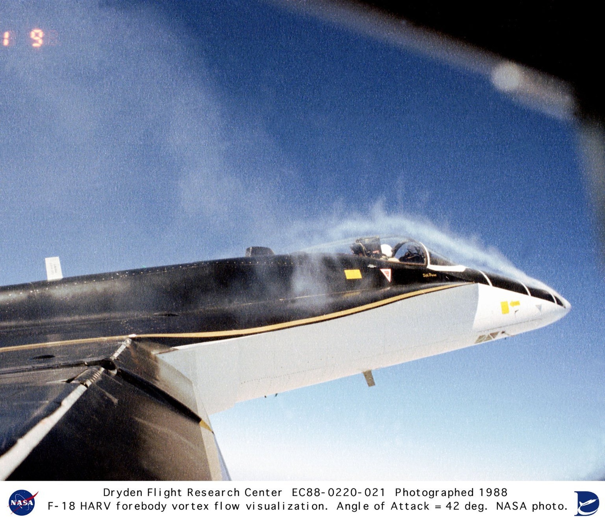 DVIDS - Images - F-18 HARV forebody vortex flow