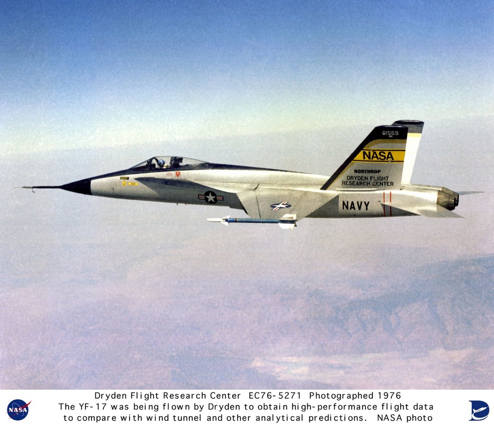 YF-17 in Flight