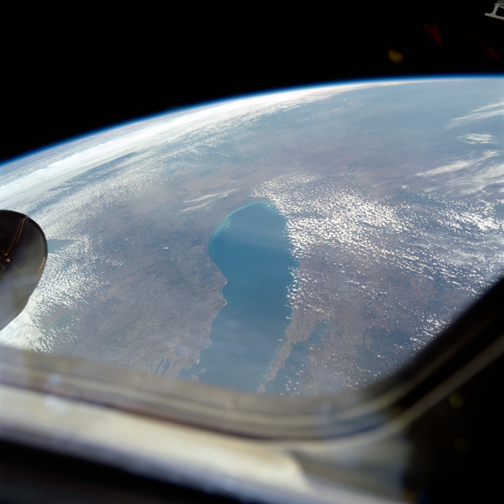 Earth observation image of Michigan and Wisconsin taken during STS-100