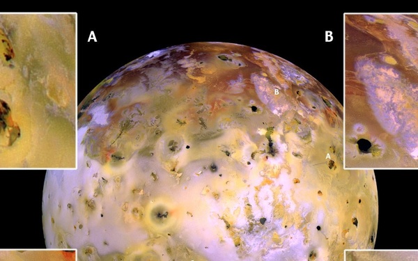 Closeups of Io (false color)
