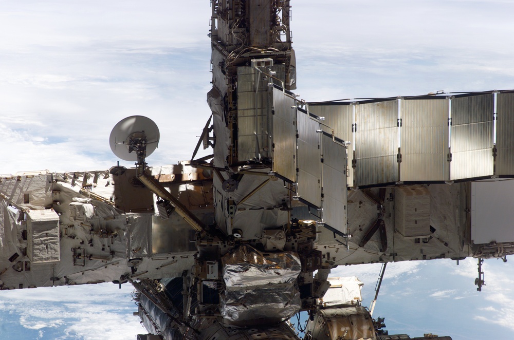 View of the ISS taken during flyaround by STS-114 crew