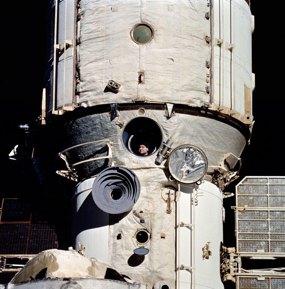 Mir Space Station as viewed from STS-63