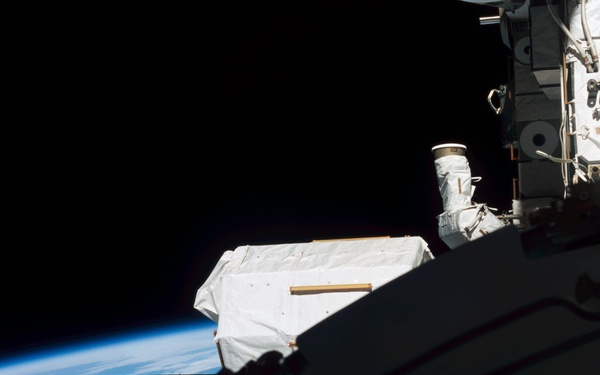 View of the forward side of the U.S. Laboratory taken during STS-108