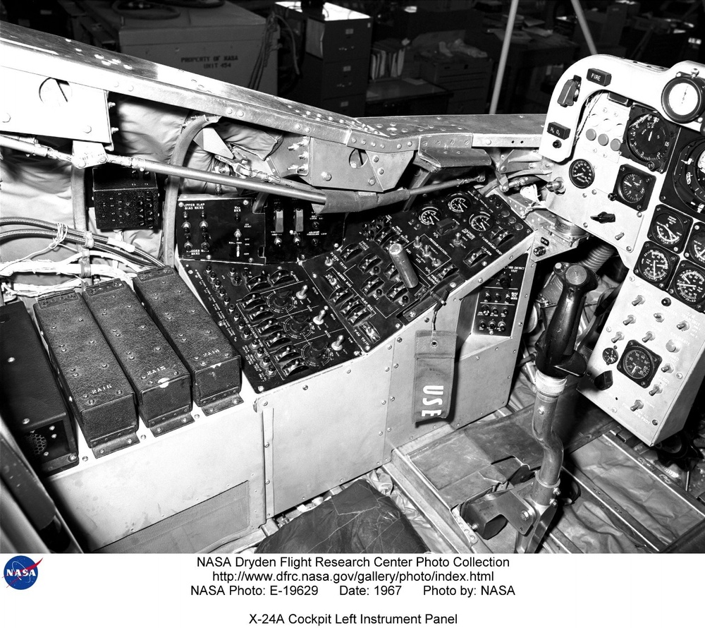 X-24A Cockpit Left Instrument Panel