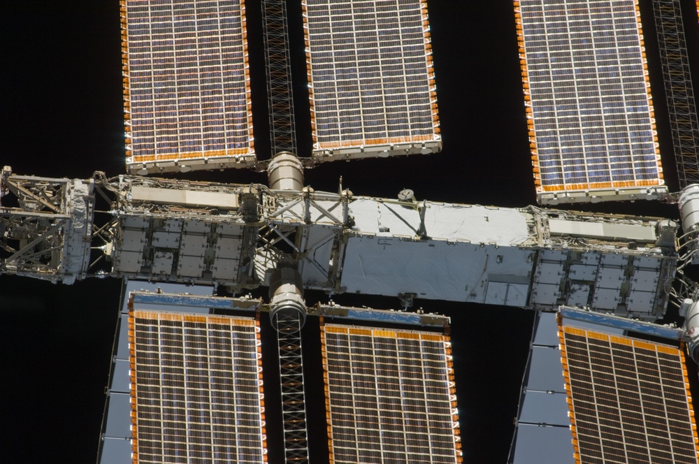 ISS Flyaround views during STS-119