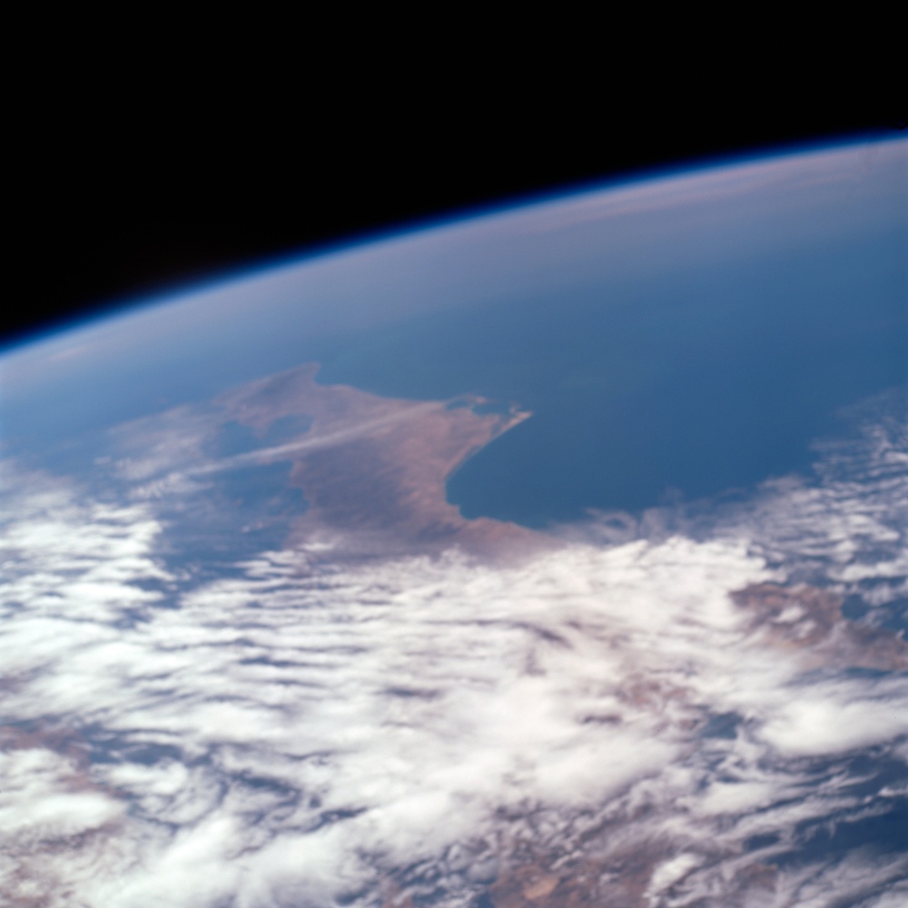 Earth observation image of Baja California taken during STS-100