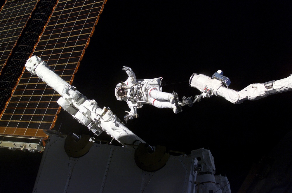 DVIDS - Images - MS Hadfield works on the SSRMS in the SLP during the ...