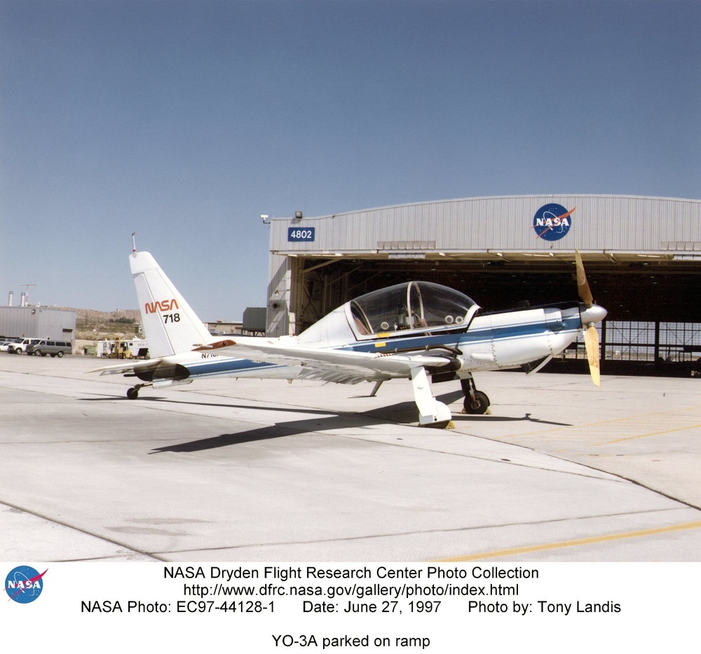 YO-3A parked on ramp