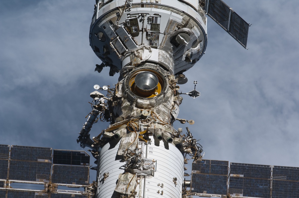 Fly-around view of the ISS by the STS-127 crew
