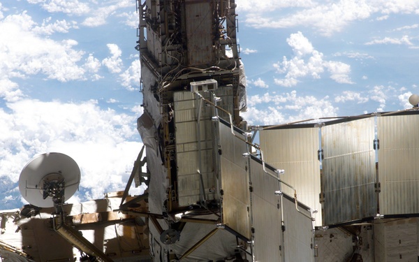 View of the ISS taken during flyaround by STS-114 crew