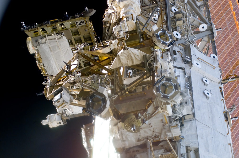 Survey Views of ISS during Expedition 16/STS-122 Joint Operations