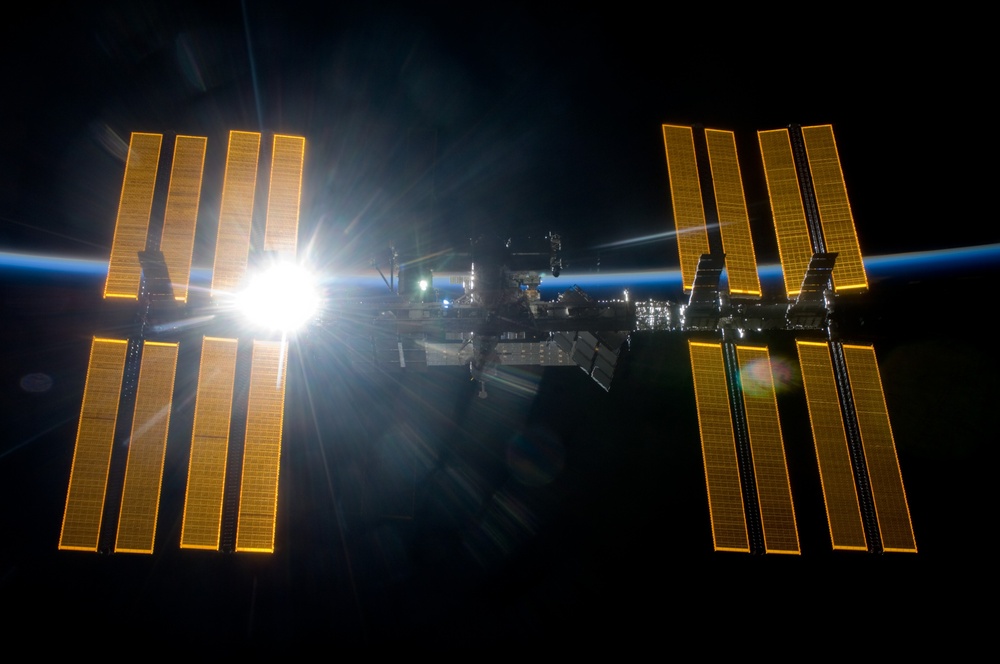 ISS Flyaround views during STS-119