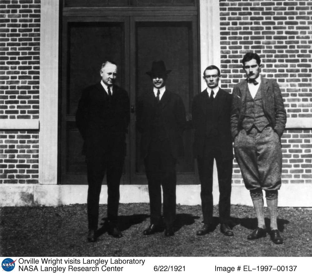 Orville Wright visits Langley Laboratory