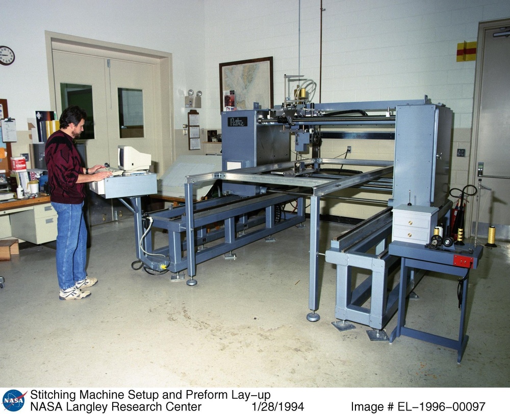 Stitching Machine Setup and Preform Lay-up