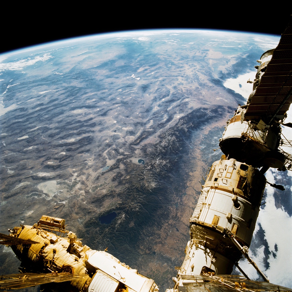 Views of Mir space station