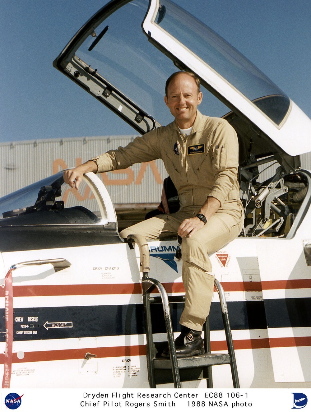 X-29 Research Pilot Rogers Smith