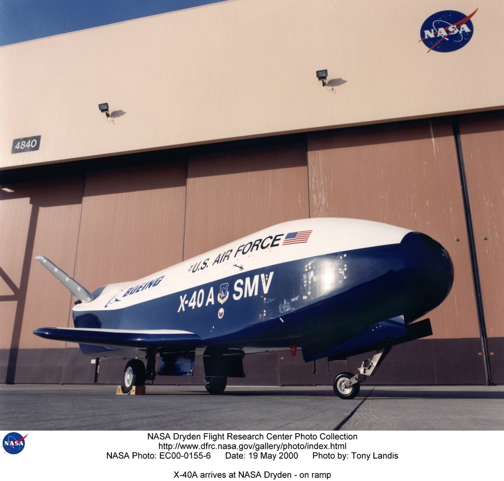 X-40A arrives at NASA Dryden - on ramp