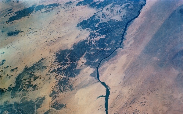 GEMINI-IV - EARTH-SKY VIEW - EGYPT - OUTER SPACE