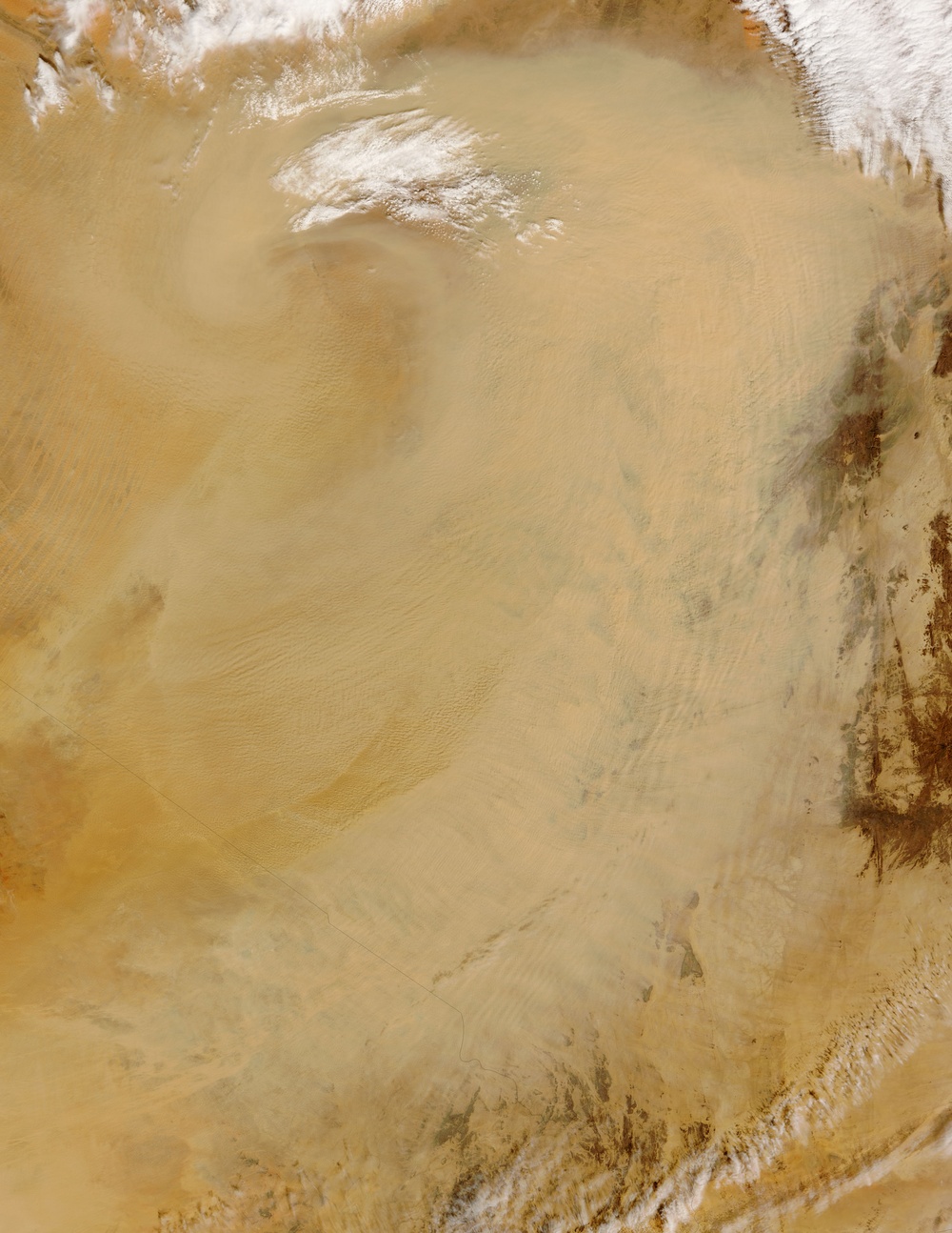 Dust Storm from the Sahara Desert: Natural Hazards