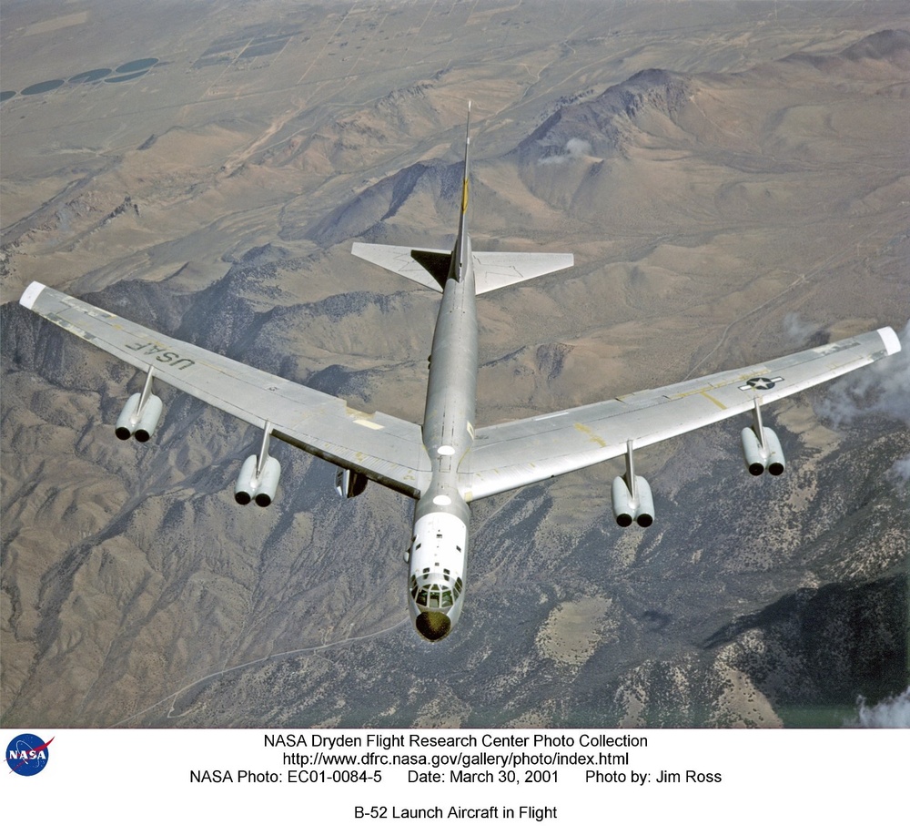 B-52 Launch Aircraft in Flight