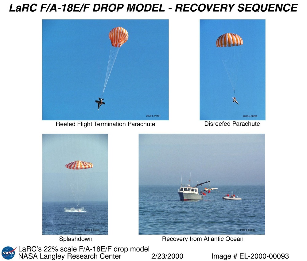 LaRC's 22% scale F/A-18E/F drop model