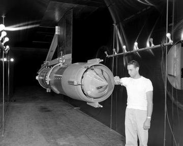 TALOS MISSILE IN THE 10X10 FOOT WIND TUNNEL