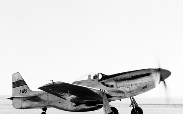 P-51 Mustang on Lakebed