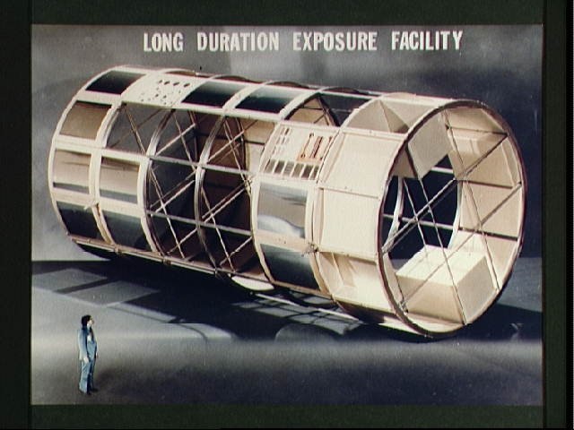 Artist concept of the Long Duration Exposure Facility (LDEF)