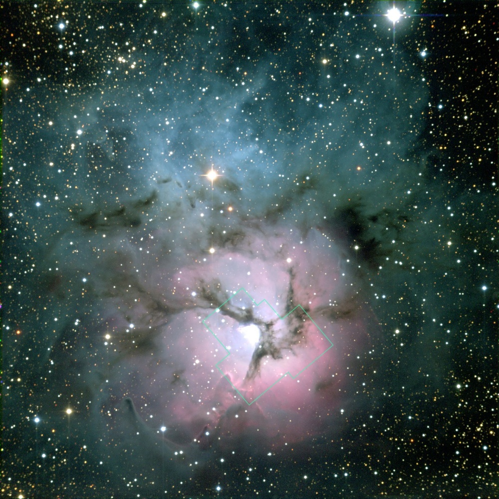 New Hubble Image Reveals Details in the Heart of the Trifid Nebula
