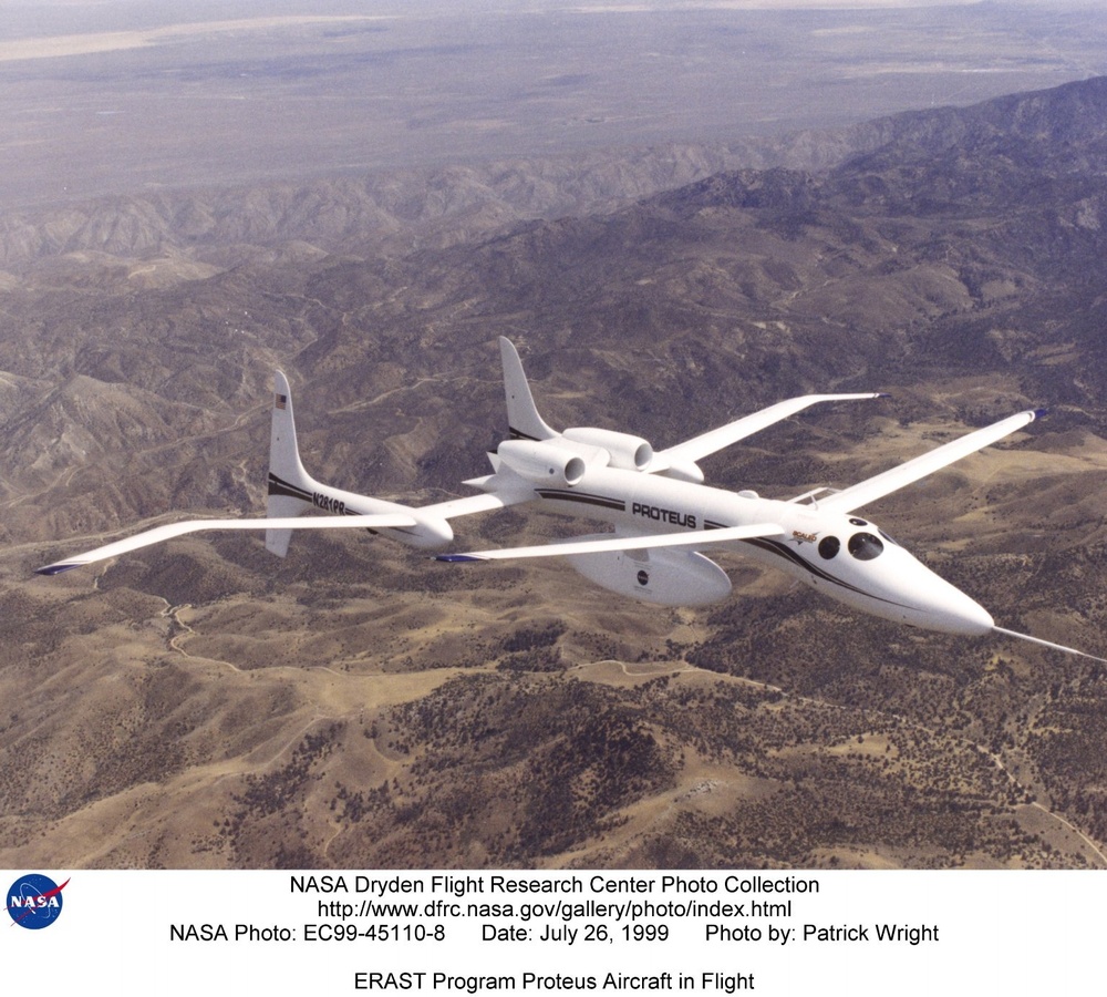ERAST Program Proteus Aircraft in Flight