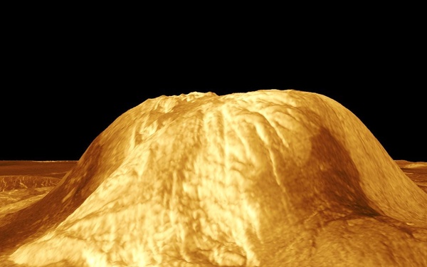 Venus - 3D Perspective View of Gula Mons