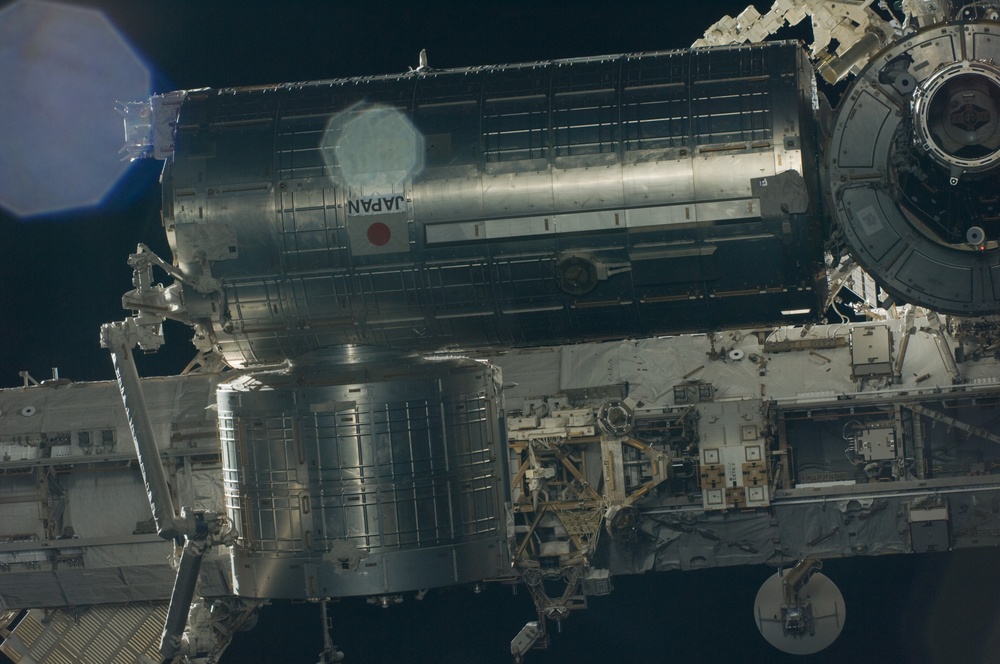 ISS during arrival of STS-127 Space Shuttle Endeavour