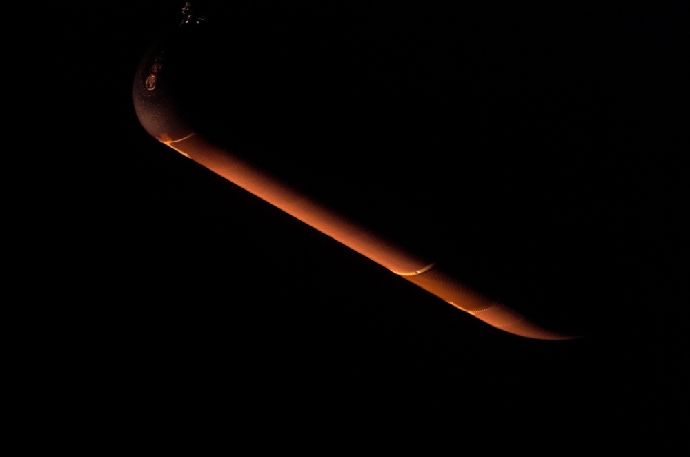 External Tank after separation from Atlantis during the STS-117 mission