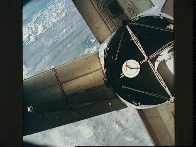 Apollo 7/S-IVB Rendezvous in space
