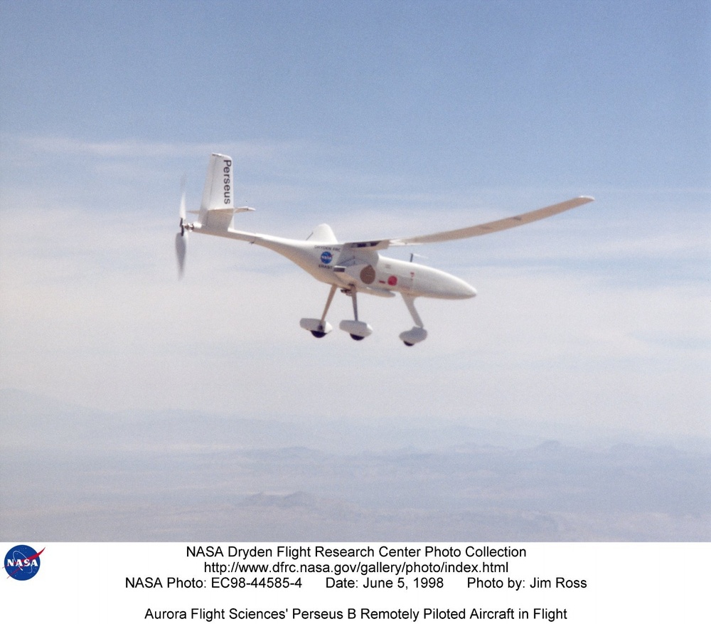 Aurora Flight Sciences' Perseus B Remotely Piloted Aircraft in Flight