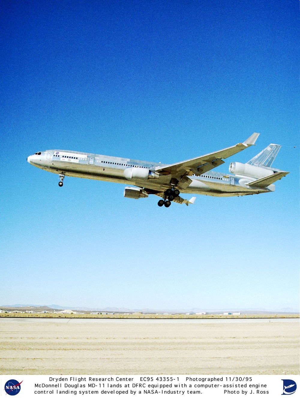MD-11 PCA - landing at DFRC