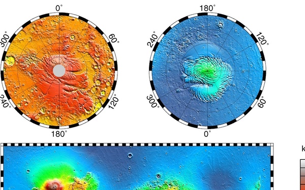 Maps of Mars Global Topography
