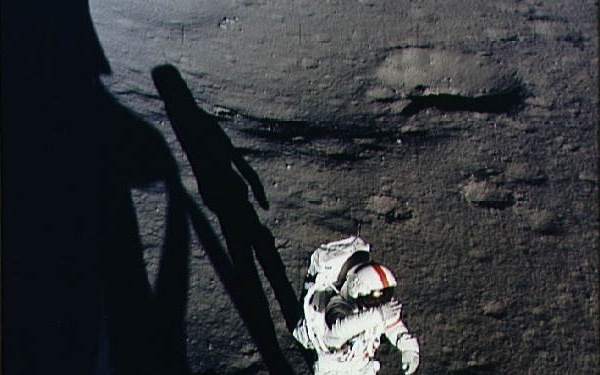 Astronaut Alan Shepard during Apollo 14 EVA on the moon