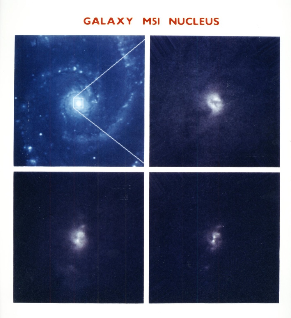 NASA's Hubble Space Telescope Resolves a Dark &quot;x&quot; Across the Nucleus of M51