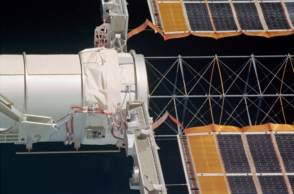 P6 Truss, Mast Canister and Solar Array Blanket Box (SABB)