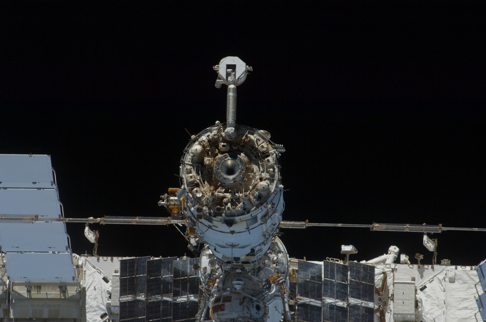 ISS Flyaround views during STS-119