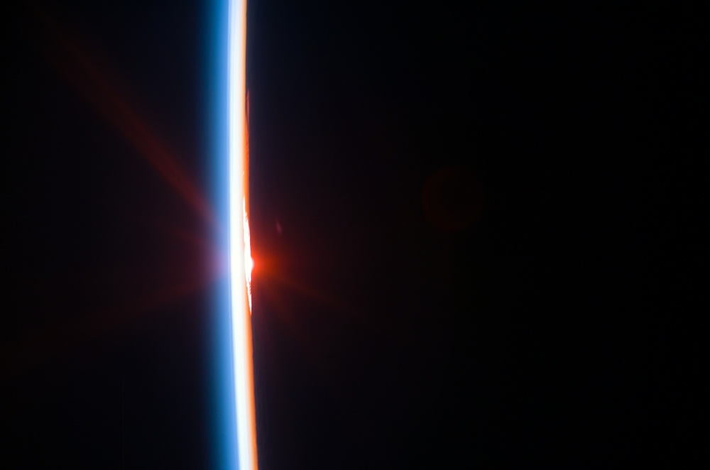Sunrise as seen by the STS-114 crew