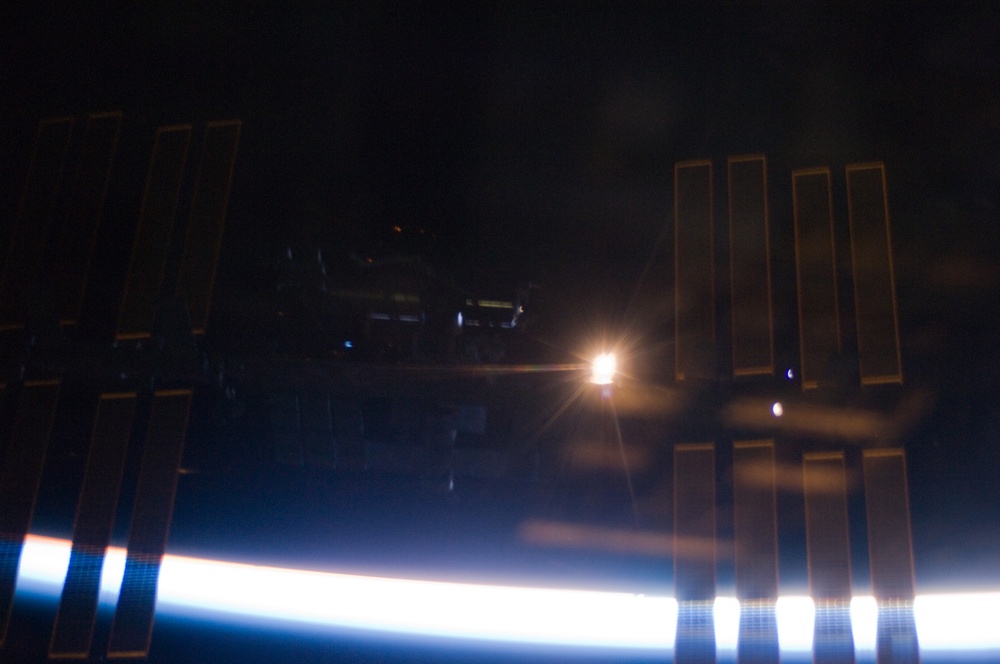 Fly-around view of the ISS by the STS-127 crew